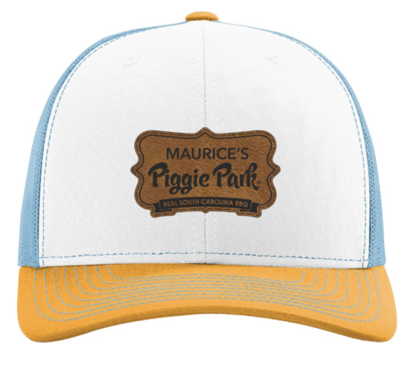 White, Blue and Yellow Maurice's Piggie Park Hat