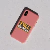 Y'all Be Nice decal on phone.