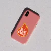 Small view of Maurice's flame decal on phone.
